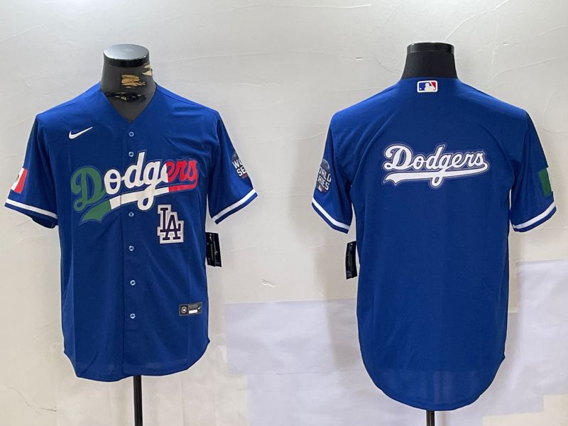 Men Los Angeles Dodgers Blank Blue Game 2024 Nike MLB Jersey style 10155->los angeles dodgers->MLB Jersey